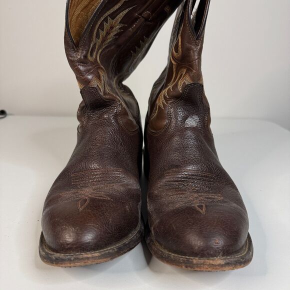 Tony Lama Boots Mens US 9.5D Brown Stockman CT2032 Cowboy Western Leather main image 13